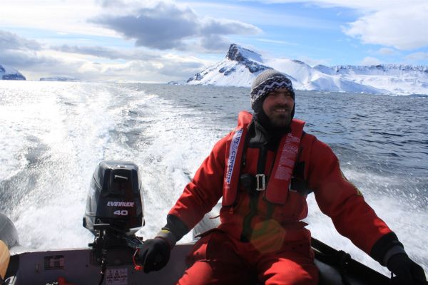 Pavel Kapler při expedici v Antarktidě.